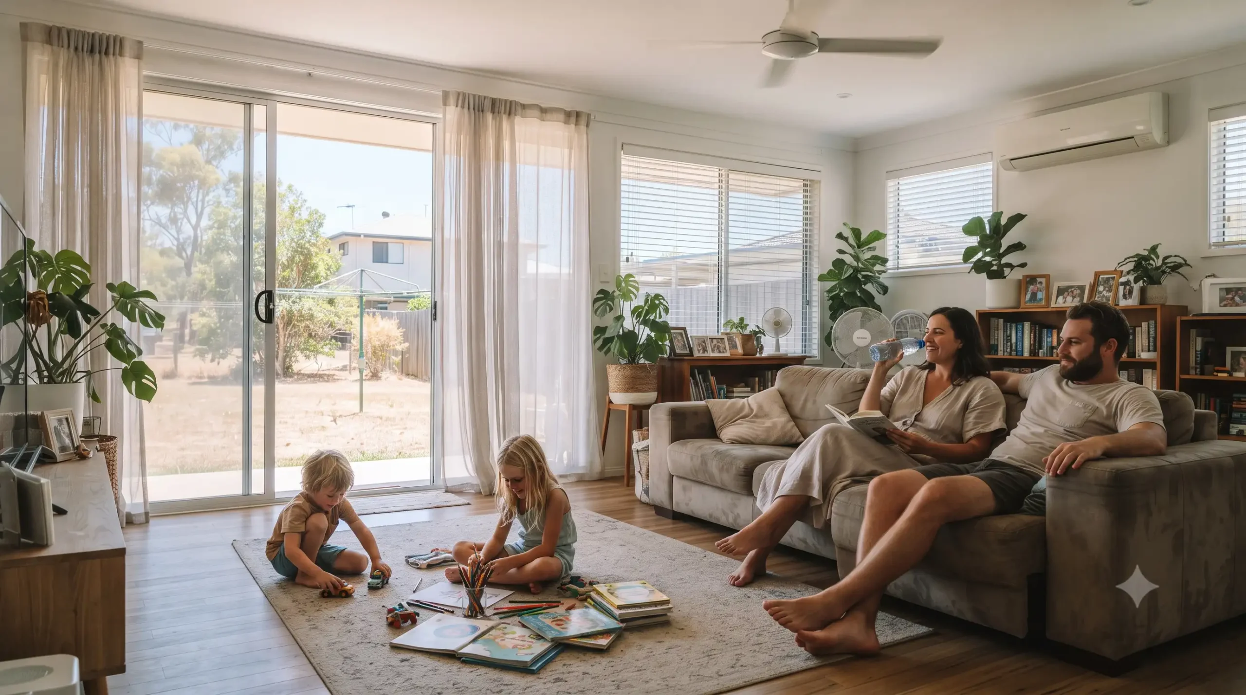 geelong family home hot summer day